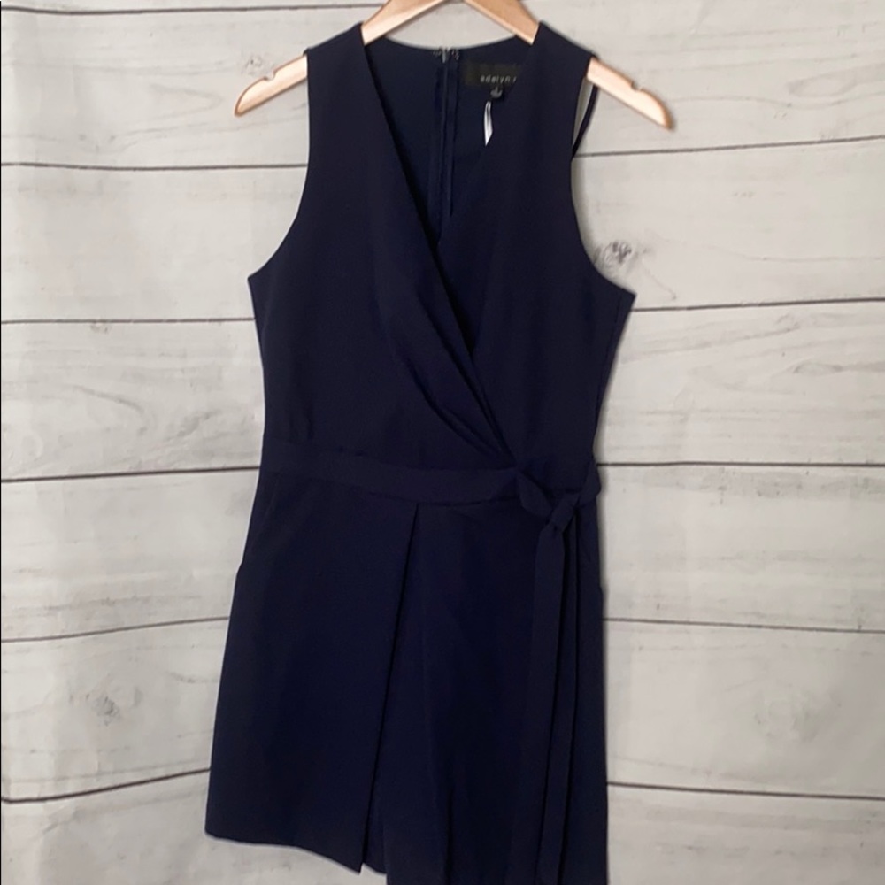 Adelyn Rae Navy Short Romper